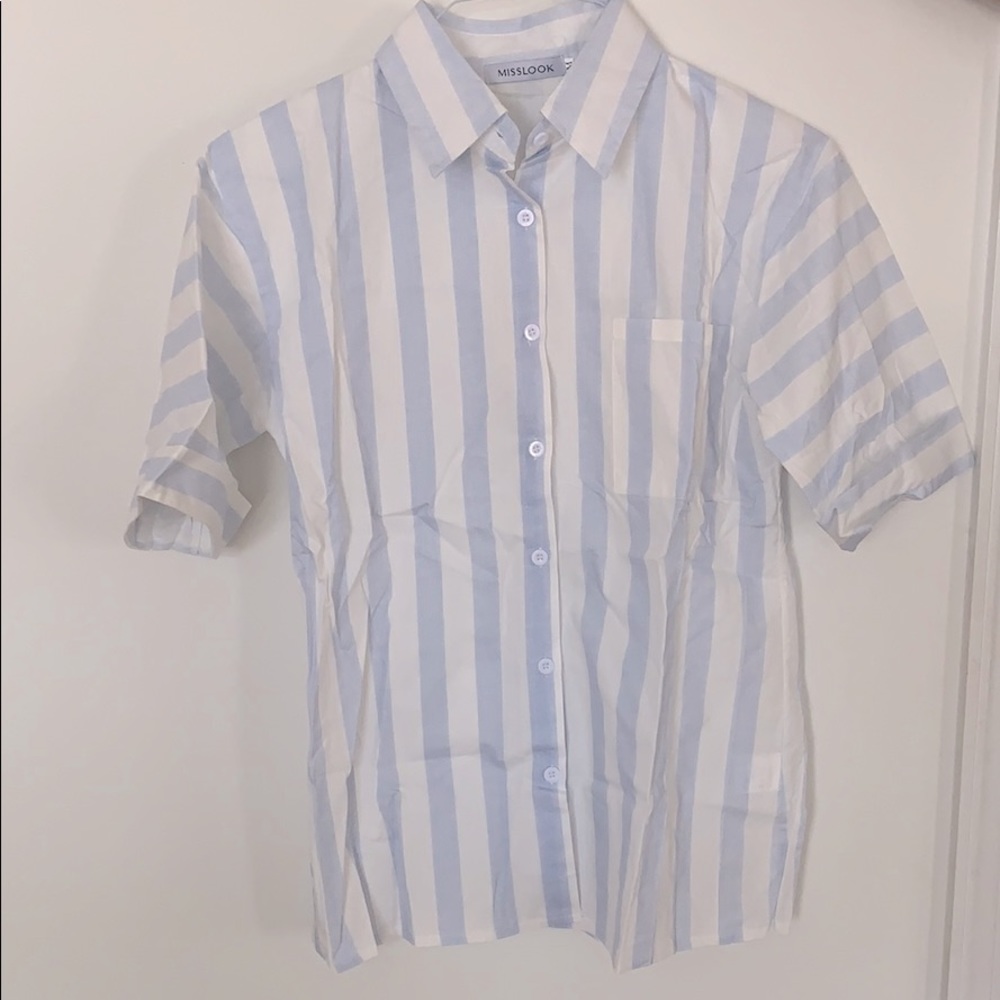 Summer Striped Button-Down Shirt ☀️